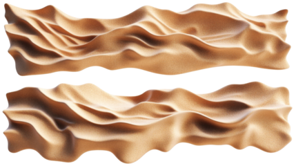 Desert sand, transparent background