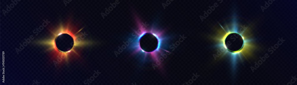 Fototapete abstract light explosion with space for text or object in the center, bright light object for illust