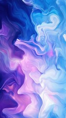 Fototapeta premium Abstract blue and purple gradient with wavy lines symbolizes change, fluidity, and interconnected ideas, reflecting progress and transformation.