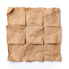 A square, hand-drawn watercolor background in shades of brown and coffee, isolated on white. The design includes chocolate and hazel-colored aquarelle stains with rounded edges, creating a unique