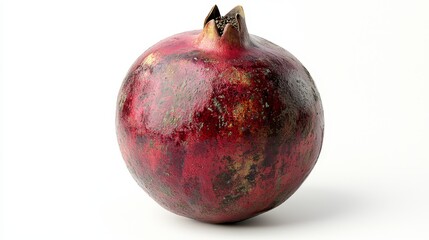 A pomegranate on a white background