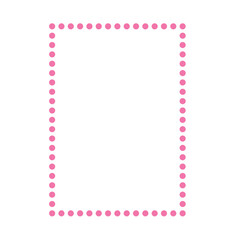 Simple pink line frame border