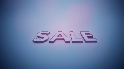 modern sale typography with room for additional text on a sleek dark backdrop