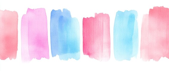 Naklejka premium A watercolor backdrop featuring shades of blue, white, pink, and purple, adorned with a cloudy, distressed texture and marbled grunge, complemented by soft, hazy lighting and pastel hues.