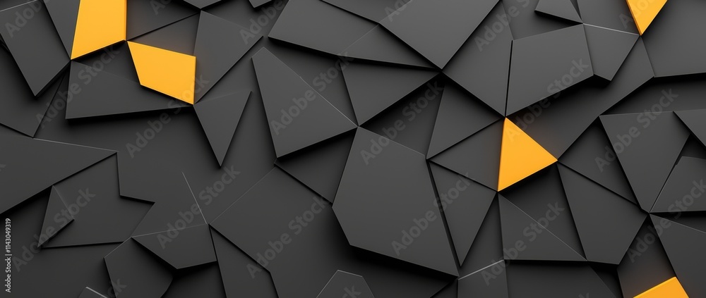 Poster a black and white backdrop featuring a geometric design pattern and a gentle texture, complemented b