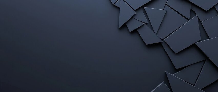 A geometric design pattern in black and white with a soft texture, paired with a gray background showcasing angles, triangles, and a polygon style illustration.