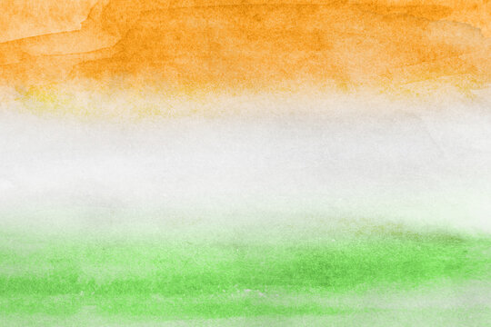 Tri Color Indian Flag Color Background