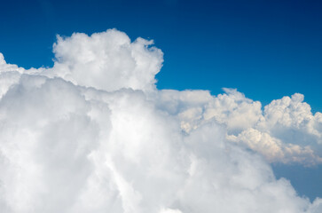 White cloud in the blue sky