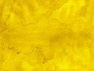 Hand painted yellow watercolor background.