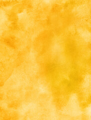 Hand painted yellow watercolor background.