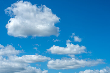 White cloud in the blue sky