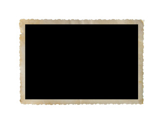 photo frame card isolated on the white backgrounds