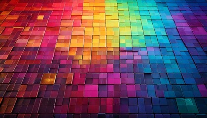 abstract colorful square tile background