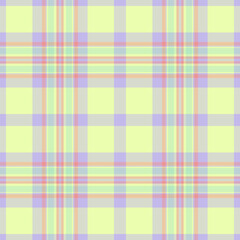 Tape texture vector plaid, geometry tartan textile check. Curved seamless pattern fabric background in light and white colors.