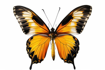 Fototapeta premium A collection of various colorful butterfly species displayed in a grid pattern against a white background.