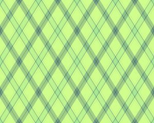 Argyle pattern of geometric rhombus. Harlequin check wallpaper design. Classic diamond shaped textile material for web background, print fabric clothing, sweater, wrapping paper, gift card, invitation