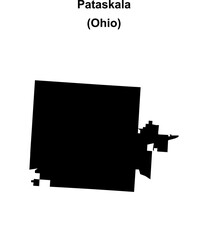 Pataskala (Ohio) blank outline map