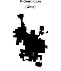 Pickerington (Ohio) blank outline map