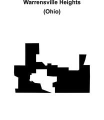 Warrensville Heights (Ohio) blank outline map