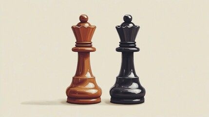 Strategic chess-themed background featuring elegant chess pieces and board.
