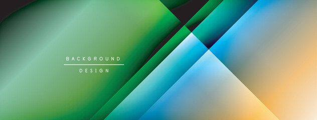 Dynamic shadow lines with gradient colors geometric background