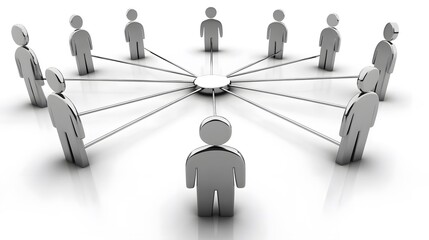 The network of interconnected people Interactions between employees and working groups Networking communication A decentralized hierarchical organizational structure