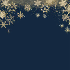 christmas background with snowflakes