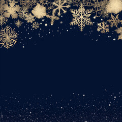 christmas background with snowflakes