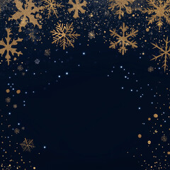 christmas background with snowflakes