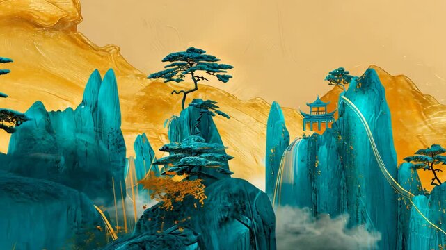 chinese landscape painting background