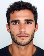 Obraz premium ID Photo for Passport : French young adult man 1