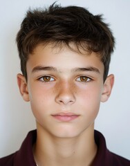 ID Photo for Passport : French teenager boy 4