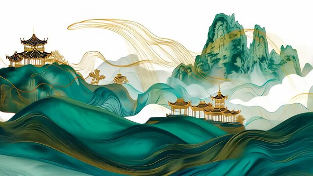 chinese landscape painting background