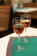 Two glasses of wine. Wine.