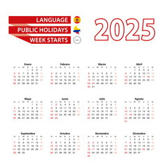 Calendar 2025 in Spanish language with public holidays the country of Colombia in year 2025.