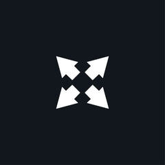 Arrow icon flat vector design