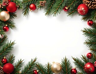 Christmas card with space for wishes