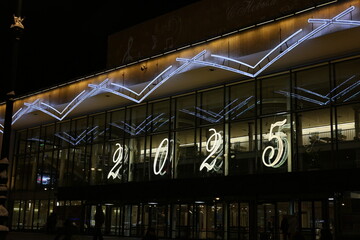 The amazing Illuminated Display for the year 2025 comes to life beautifully at night