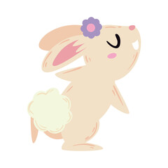 cute bunny animal cartoon