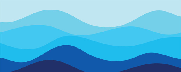 abstract blue sea wave background