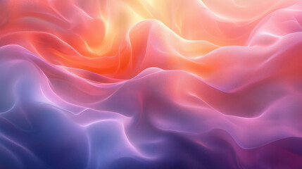 Fototapeta premium Colorful fluid abstract background with smooth curves and gradients creating a mesmerizing visual effect