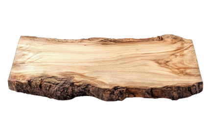 Wooden board, transparent background