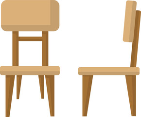 simple illustration of a chair on a white background