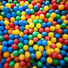Fototapeta premium Colorful Ball Pit Background Texture