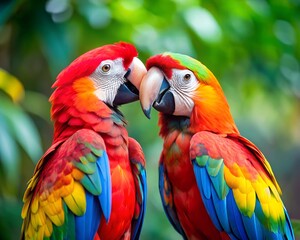 Fototapeta premium blue and yellow macaw