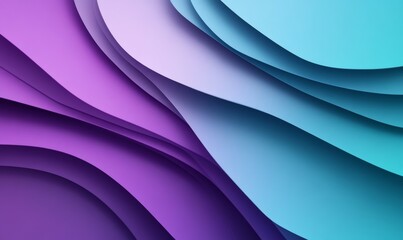 Purple and Turquoise Tech Background with a Geometric 3D Structure. Clean, Stepped design with Extruded Futuristic Forms. .