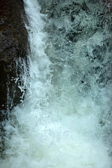 Stop action in a waterfall on Andrews Brook, New Hampshire.
