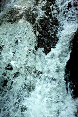 Stop action in a waterfall on Andrews Brook, New Hampshire.