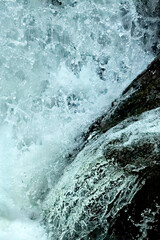 Stop action in a waterfall on Andrews Brook, New Hampshire.