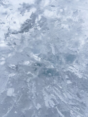 Blue ice texture. Natural background.
